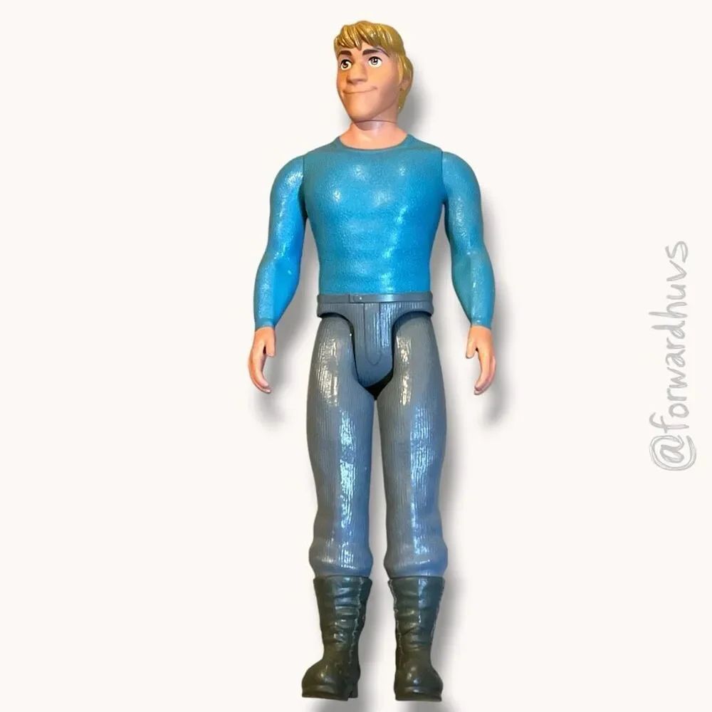 Disney Frozen Kristoff Action Figure Blue Gray Plastic Toy Doll